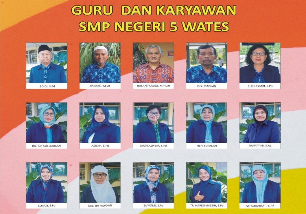 DATA GURU DAN KARYAWAN SMP NEGERI 5 WATES